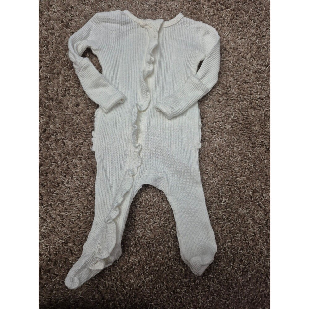 Spearmint love footie size 0-3 - cream white